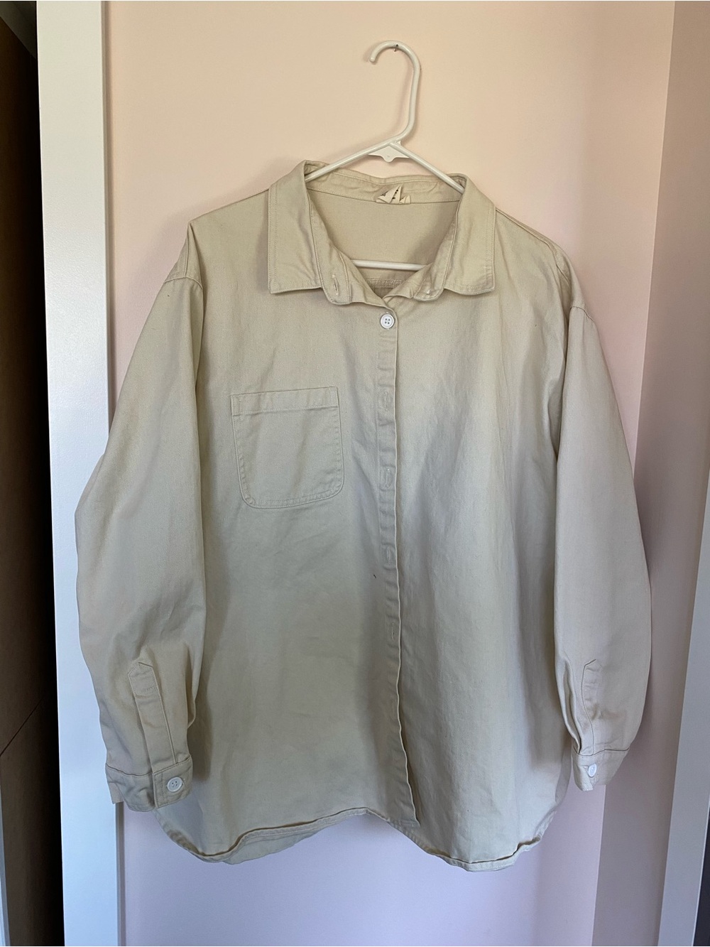 Shelter Leo shirt in natural canvas - 1X
